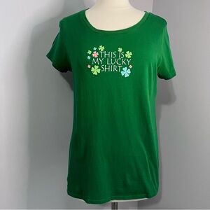 Irish XXL St Patrick’s Day “This Is My Lucky Shirt” Shamrock Shirt